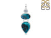 Shattuckite/Blue Topaz Pendant-2SP STK-1-168