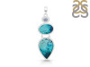 Shattuckite/Blue Topaz Pendant-2SP STK-1-189