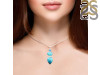 Shattuckite/Blue Topaz Pendant-2SP STK-1-189