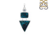 Shattuckite/Blue Topaz Pendant-2SP STK-1-191