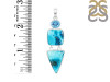 Shattuckite/Blue Topaz Pendant-2SP STK-1-197