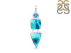 Shattuckite/Blue Topaz Pendant-2SP STK-1-197