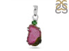 Tourmaline Slice Pendant-2SP TRM-1-1