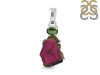 Tourmaline Slice Pendant-2SP TRM-1-12