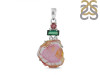 Tourmaline Slice Pendant-2SP TRM-1-15