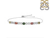 Tourmaline & White Topaz Bracelet With Adjustable Camera Lock TRM-RDB-126.