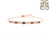 Tourmaline & White Topaz Bracelet With Adjustable Camera Lock TRM-RDB-126.