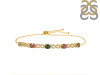 Tourmaline & White Topaz Bracelet With Adjustable Camera Lock TRM-RDB-126.