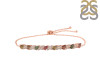 Tourmaline & White Topaz Bracelet With Adjustable Camera Lock TRM-RDB-128.