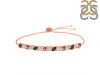 Tourmaline & White Topaz Bracelet With Adjustable Camera Lock TRM-RDB-128.