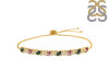 Tourmaline & White Topaz Bracelet With Adjustable Camera Lock TRM-RDB-128.