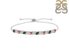 Tourmaline & White Topaz Bracelet With Adjustable Camera Lock TRM-RDB-128.