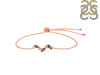 Tourmaline & White Topaz Bracelet With Adjustable Camera Lock TRM-RDB-143.