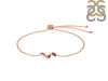 Tourmaline & White Topaz Bracelet With Adjustable Camera Lock TRM-RDB-143.