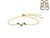 Tourmaline & White Topaz Bracelet With Adjustable Camera Lock TRM-RDB-143.