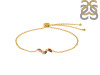 Tourmaline & White Topaz Bracelet With Adjustable Camera Lock TRM-RDB-143.