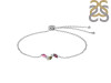 Tourmaline & White Topaz Bracelet With Adjustable Camera Lock TRM-RDB-143.