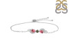 Tourmaline & White Topaz Bracelet With Adjustable Camera Lock TRM-RDB-145.