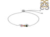 Tourmaline & White Topaz Bracelet With Adjustable Camera Lock TRM-RDB-145.