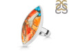 Spiny Oyster Turquoise-Adjustable Ring-ADJ-R TRO-2-246