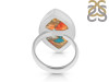 Spiny Oyster Turquoise-Adjustable Ring-ADJ-R TRO-2-246