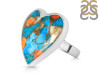 Spiny Oyster Turquoise-Adjustable Ring-ADJ-R TRO-2-259