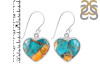 Spiny Oyster Turquoise Earring-E TRO-3-27