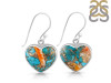 Spiny Oyster Turquoise Earring-E TRO-3-41