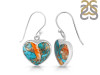 Spiny Oyster Turquoise Earring-E TRO-3-41