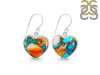 Spiny Oyster Turquoise Earring-E TRO-3-46
