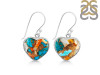 Spiny Oyster Turquoise Earring-E TRO-3-48