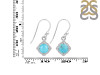 Turquoise & White Topaz Earring TRQ-RDE-692.