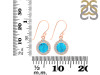 Turquoise & White Topaz Earring TRQ-RDE-693.