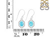Turquoise & White Topaz Earring TRQ-RDE-694.