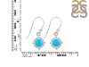 Turquoise & White Topaz Earring TRQ-RDE-695.
