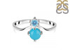 Turquoise & Blue Topaz Ring TRQ-RDR-1497.