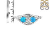 Turquoise & White Topaz Ring TRQ-RDR-1557.