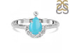 Turquoise & White Topaz Ring TRQ-RDR-1622.