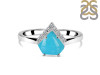 Turquoise & White Topaz Ring TRQ-RDR-1631.