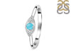Turquoise & White Topaz Ring TRQ-RDR-1662.