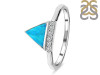 Turquoise & White Topaz Ring TRQ-RDR-1683.