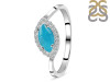 Turquoise & White Topaz Ring TRQ-RDR-1755.