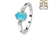 Turquoise & White Topaz Ring TRQ-RDR-1772.