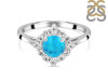 Turquoise & White Topaz Ring TRQ-RDR-1784.