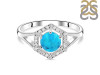 Turquoise & White Topaz Ring TRQ-RDR-1800.
