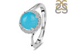 Turquoise & White Topaz Ring TRQ-RDR-1801.