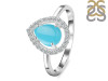 Turquoise & White Topaz Ring TRQ-RDR-1803.
