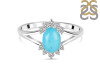 Turquoise & White Topaz Ring TRQ-RDR-1929.
