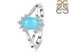 Turquoise & White Topaz Ring TRQ-RDR-1929.
