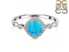 Turquoise & White Topaz Ring TRQ-RDR-1935.